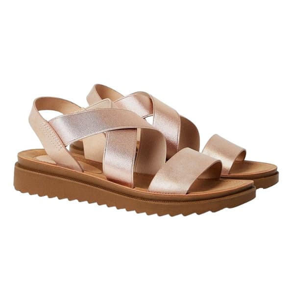 Good For The Sole Womens/Ladies Ana Comfort Crossover Strap Wide Sandals