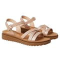 Miniatyrbillede 1 af 3: Good For The Sole Womens/Ladies Axel Asymmetric Panel Wide Sandals