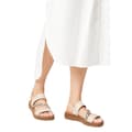 Miniatyrbillede 2 af 2: Good For The Sole Womens/Ladies Ali Asymmetric Panel Wide Sandals