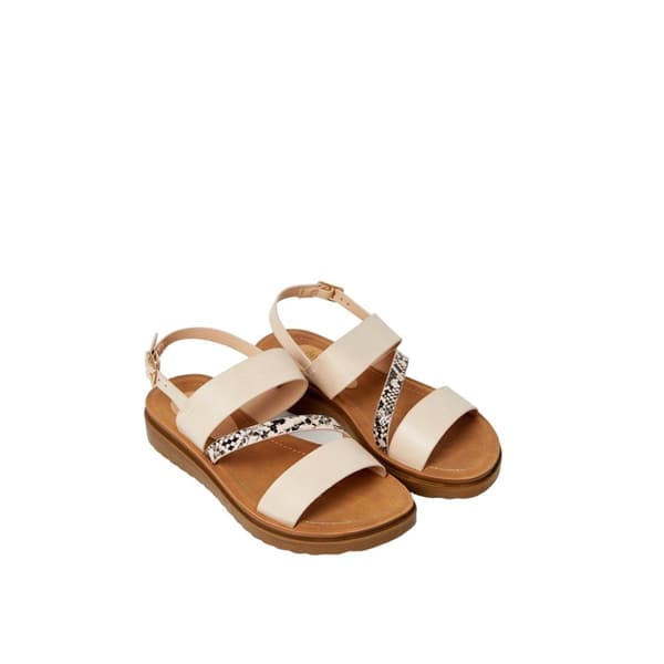 Good For The Sole Womens/Ladies Ali Asymmetric Panel Wide Sandals Blush 7 UK