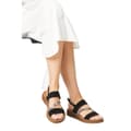 Miniatyrbillede 2 af 2: Good For The Sole Womens/Ladies Ali Asymmetric Panel Wide Sandals