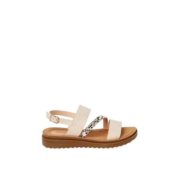 Good For The Sole Womens/Ladies Ali Asymmetric Panel Wide Sandals
