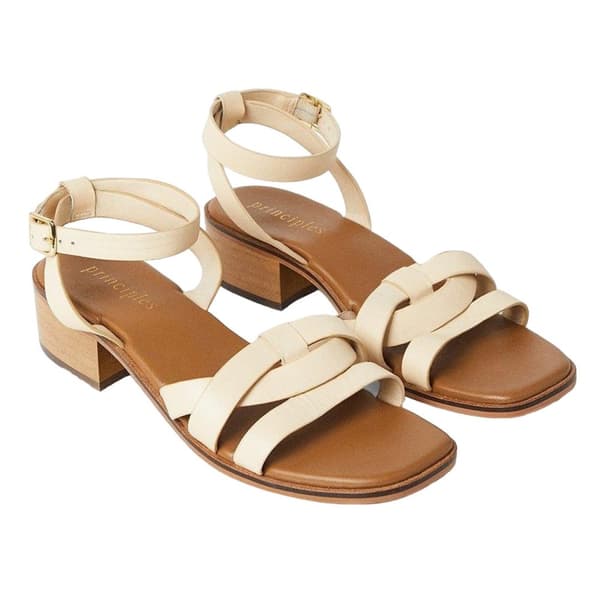 Principles Womens/Ladies Fion Leather Low Block Heel Sandals
