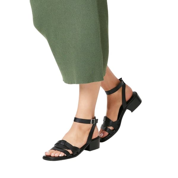 Principles Womens/Ladies Fion Leather Low Block Heel Sandals