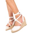 Miniatyrbilde 2 av 2: Where's That From Womens/Ladies Juniper Lace Up Low Wedge Espadrilles