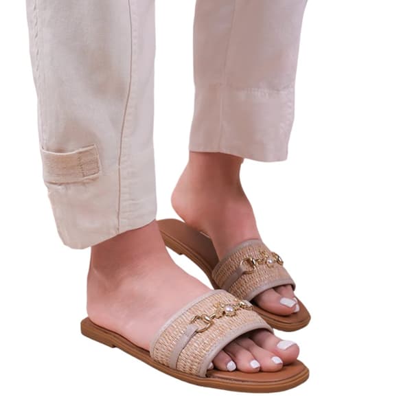 Where's That From Womens/Ladies Harmony Straw PU Sandals