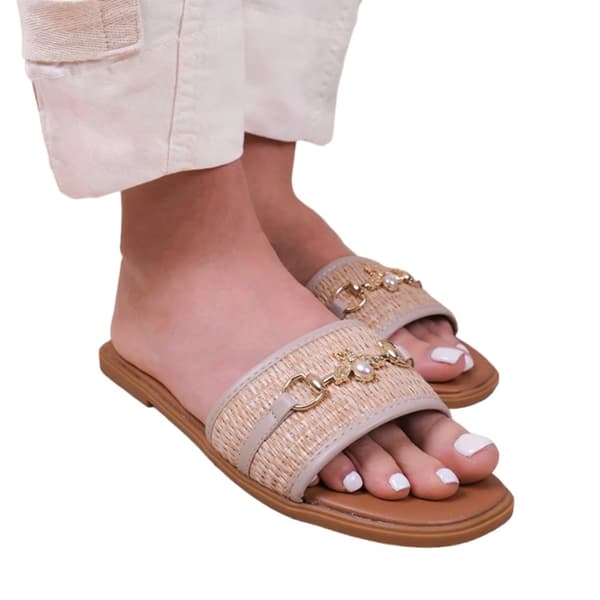 Where's That From Womens/Ladies Harmony Straw PU Sandals