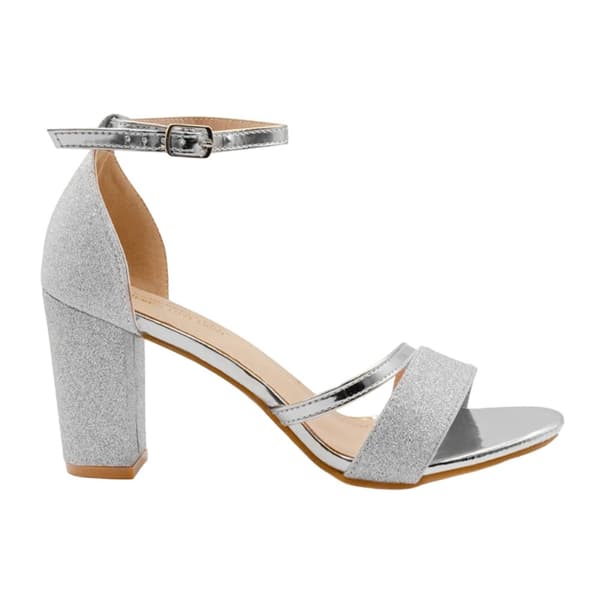 Where's That From Dam/Dam Perla sandaler med ankelrem och medelhög blockklack