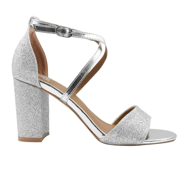 Where's That From Dam/Ladies Ruth Crossover Strap Sandaler med medelhög blockklack