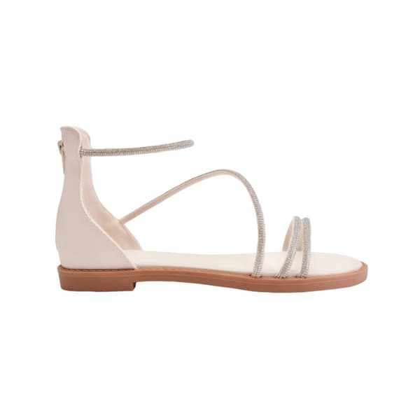 Where's That From Dam/Ladies Palmira Diamante PU Strappy Flatform Sandals