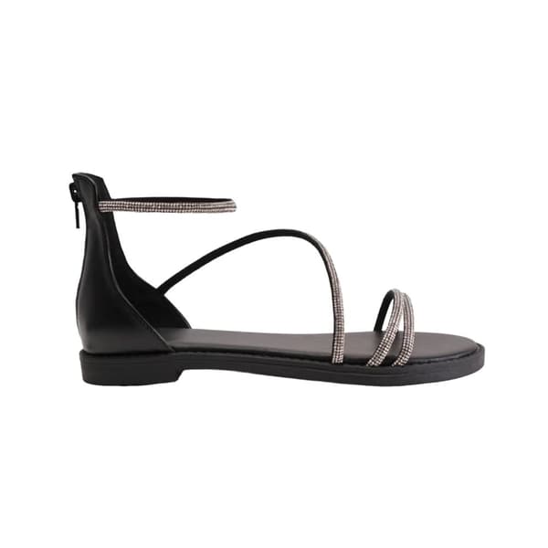 Where's That From Womens/Ladies Palmira Diamante PU Strappy Flatform Sandals