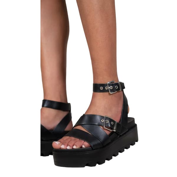 Where's That From Womens/Ladies Layla Buckle Platform Sandals