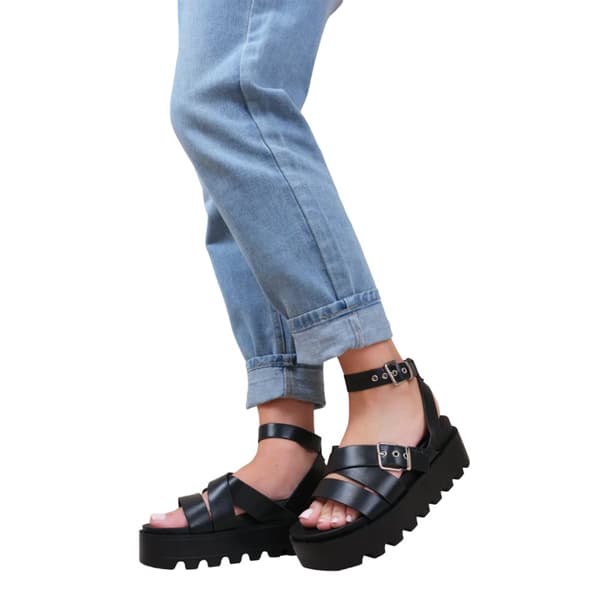 Where's That From Womens/Ladies Layla Buckle Platform Sandals