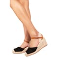 Miniatyrbild 1 av 2: Where's That From Dam/Ladies Blakely Faux Leather Closed Toe Low Wedge Sandals