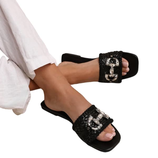 Where's That From Womens/Ladies Align Jewel Flat Sandals