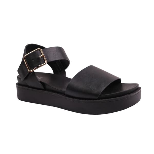 Where's That From Womens/Ladies Phoenix PU Buckle Detail Extra Wide Platform Sandals