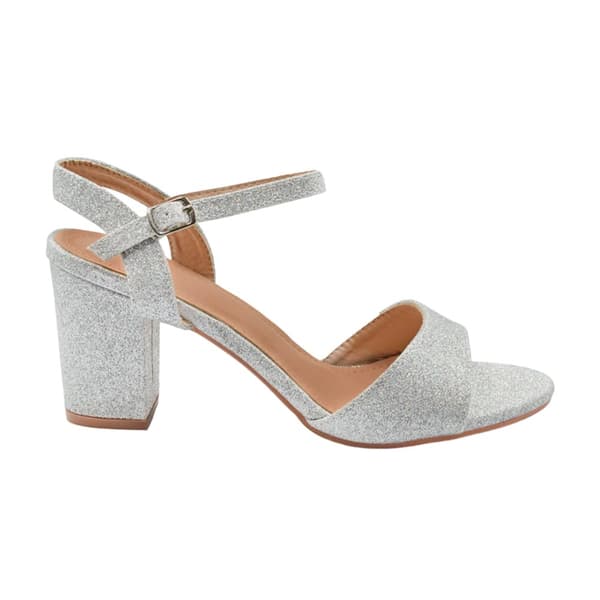 Where's That From Dam/Ladies Paityn Glitter Buckle Block Heel Sandals