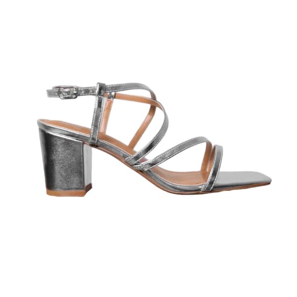 Where's That From Dam/Ladies Sidra Crossover Strap breda sandaler med medelhög blockklack
