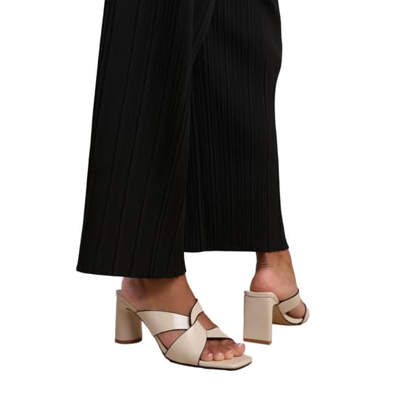 Where's That From Womens/Ladies Manila PU Twist Strap Block Heel Mules