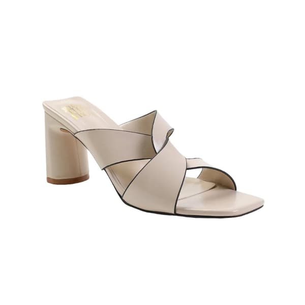 Where's That From Womens/Ladies Manila PU Twist Strap Block Heel Mules