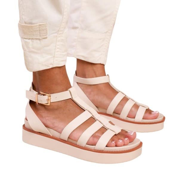 Where's That From Dam/Dotter Dubai PU bred midplattform gladiator sandaler