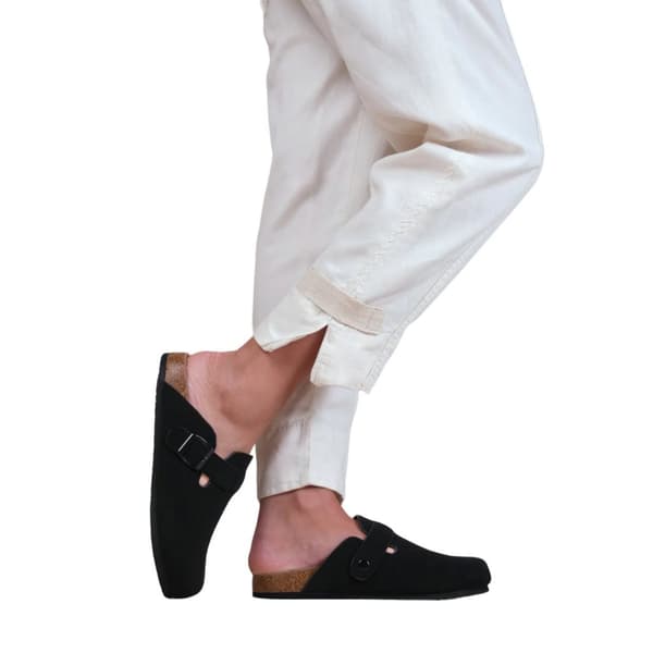 Where's That From Dam/Ladies Palm nubuck sandaler med stängd tå och spänne