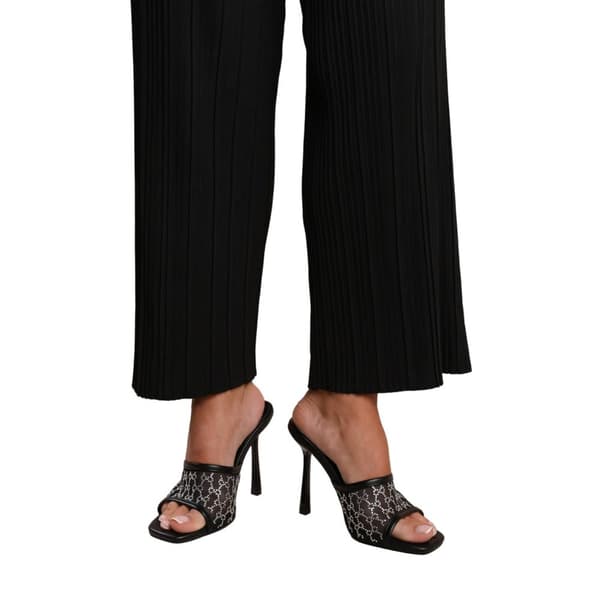 Where's That From Womens/Ladies Lisbon Diamante Mesh Peep Toe Mules