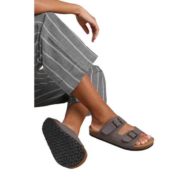 Where's That From Womens/Ladies Willow Nubuck Buckle Detail Flat Sandals