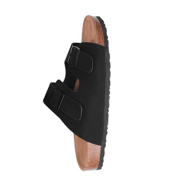 Where's That From Womens/Ladies Willow Nubuck Buckle Detail Flat Sandals