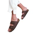 Miniatyrbild 3 av 3: Where's That From Dam/Ladies Willow Nubuck Platta sandaler med spänne