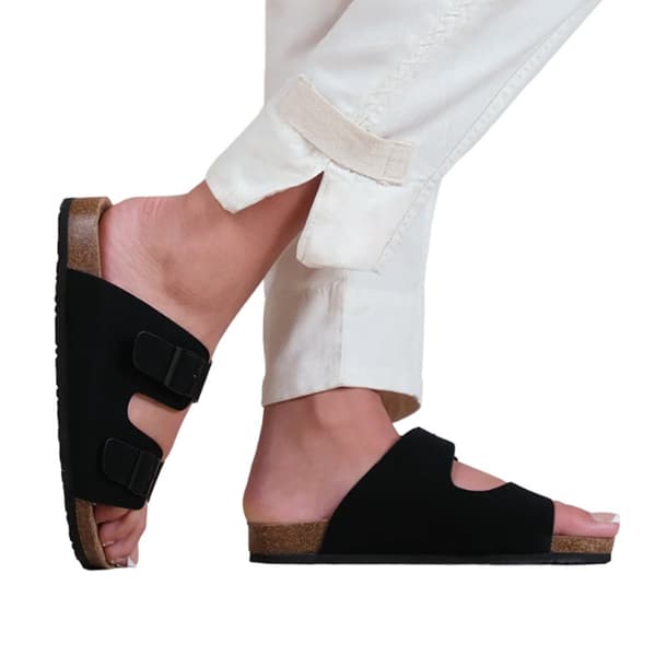 Where's That From Dam/Ladies Willow Nubuck Platta sandaler med spänne