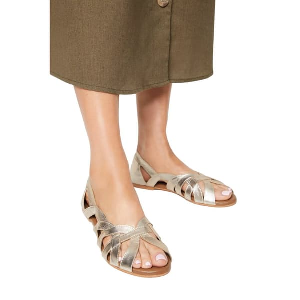 Good For The Sole Womens/Ladies Lulu Woven Leather Extra Wide Pumps
