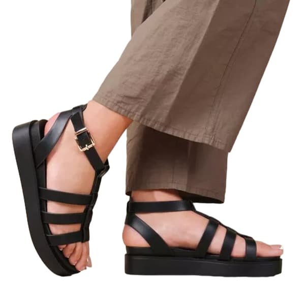 Where's That From Dam/Ladies Dubai Platform Extra Wide Gladiator Sandaler