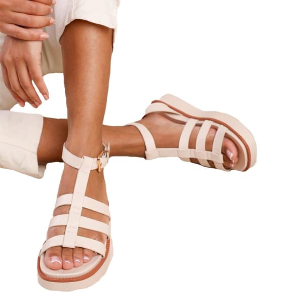 Where's That From Dam/Ladies Dubai Platform Extra Wide Gladiator Sandaler