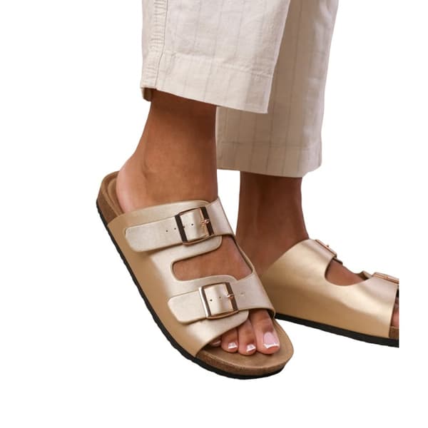 Where's That From Kvinnor/Damer Willow PU-sandaler med dubbelrem och spänne