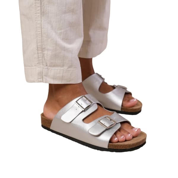 Where's That From Kvinnor/Damer Willow PU-sandaler med dubbelrem och spänne