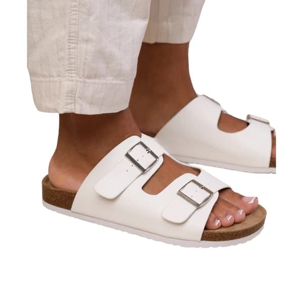 Where's That From Kvinnor/Damer Willow PU-sandaler med dubbelrem och spänne