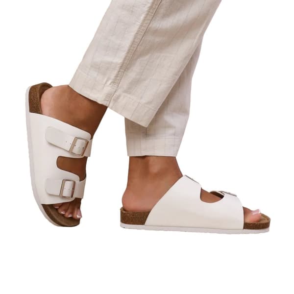 Where's That From Kvinnor/Damer Willow PU-sandaler med dubbelrem och spänne
