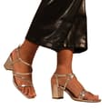 Miniatyrbild 3 av 3: Where's That From Dam/Ladies Sidra Crossover Strap Mid High Block Sandaler