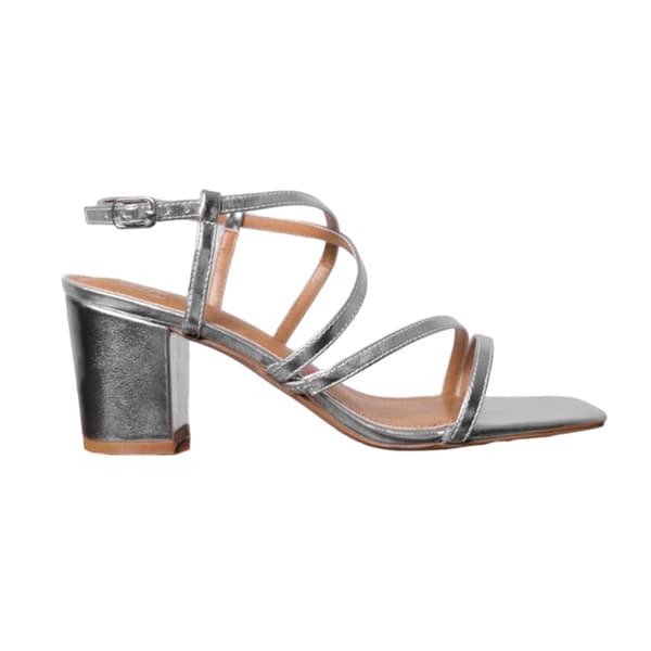 Where's That From Dam/Ladies Sidra Crossover Strap Mid High Block Sandaler