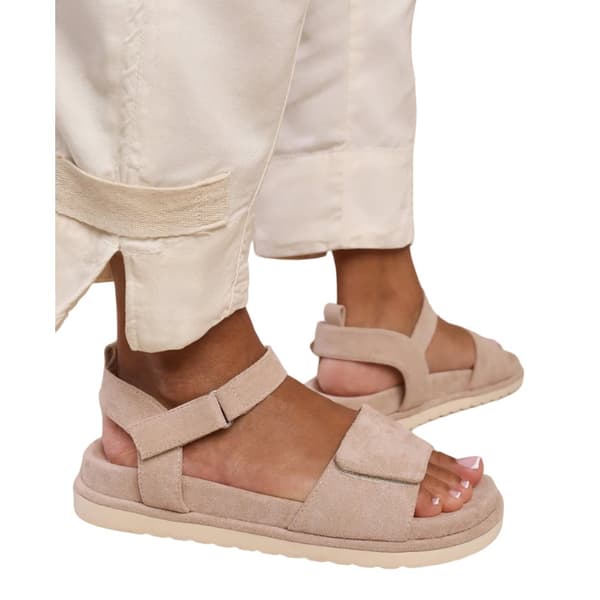 Where's That From Womens/Ladies Corfu Faux Suede Touch Fastening Wide Sandals