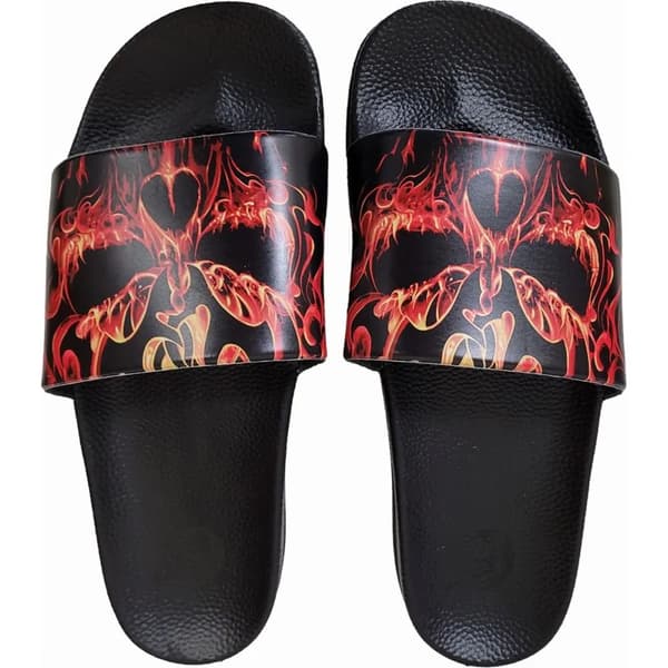 Spiral Direct Mens Skull Blast Sliders