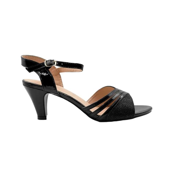 Where's That From Dam/Ladies Stormi Ankle Strap Extra Wide Sandaler med låg klack