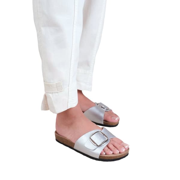 Where's That From Womens/Ladies Sequoia Buckle PU Single Strap Sandals