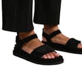 Miniatyrbillede 2 af 2: Where's That From Womens/Ladies Corfu Suede Multi Strap Touch Fastening Sandals