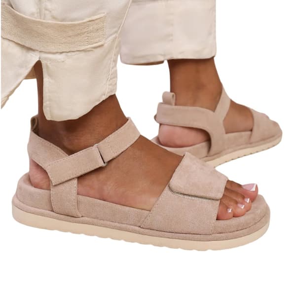 Where's That From Womens/Ladies Corfu Suede Multi Strap Touch Fastening Sandals