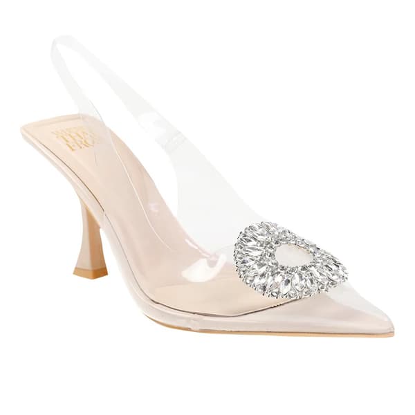 Where's That From Womens/Ladies Opal Embellished Perspex Low Heel Sandals