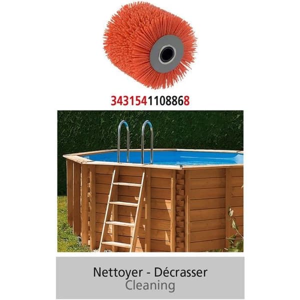 FARTOOLS Nylon slipborst röd för rex120c och rex200