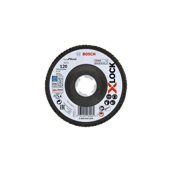 X-Lock skiva offset blad Best Metal BOSCH Ø125 Grit 80 - 2608619203