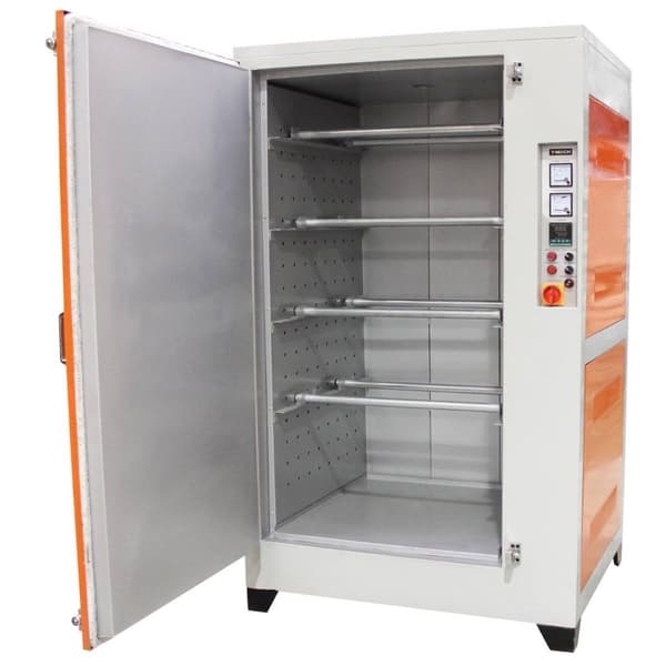 Elektrostatisk 45L Pulverlackeringmaskin, Härdningsugn & 220L Sandblästringsskåp Industriell Pulverlackering Abrasivt Sandblästring 4 Munstycken